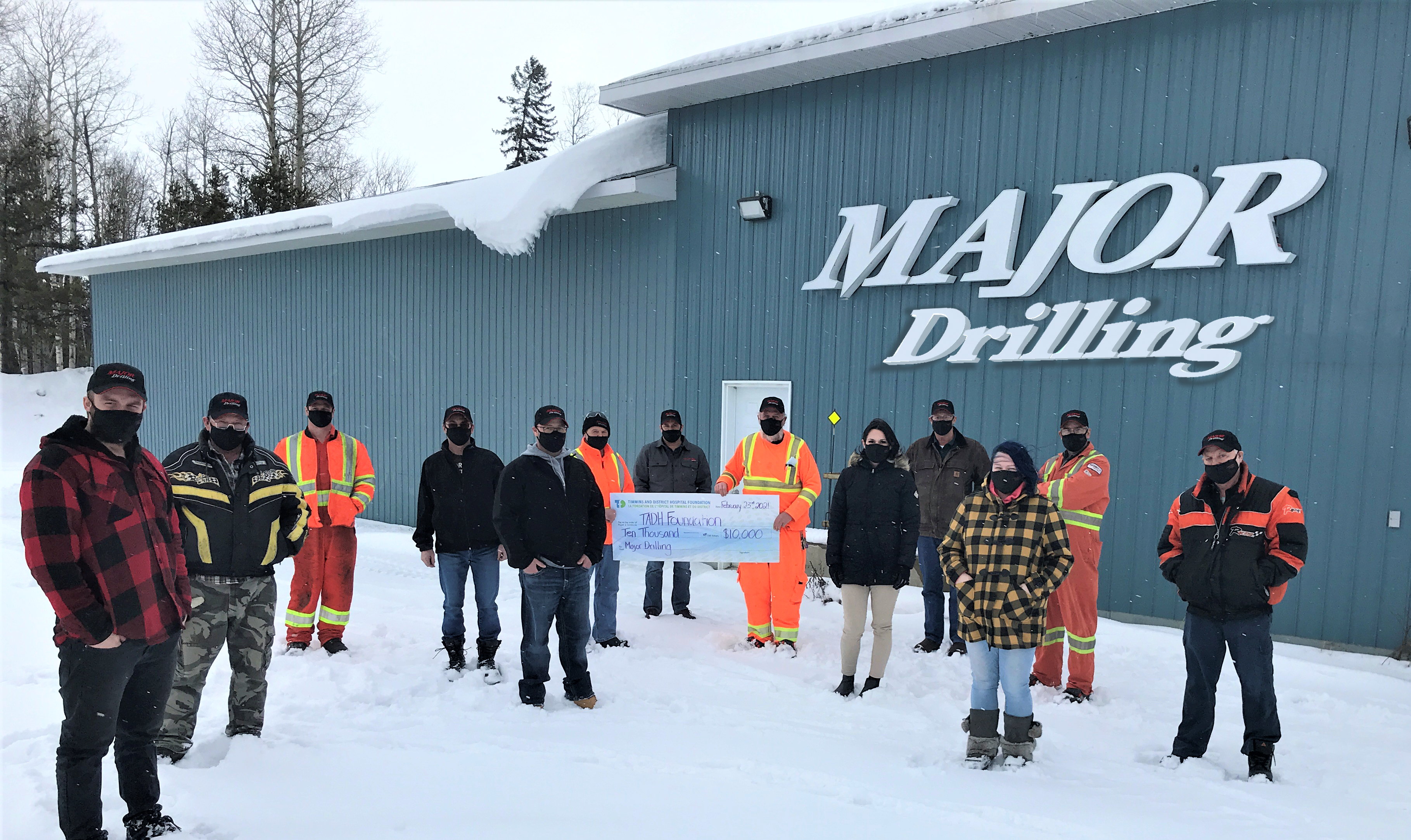 Major Drilling Canada - Timmins and District Hospital Foundation Donation