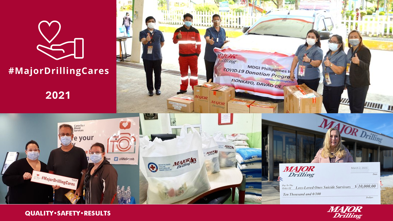 Major Drilling Cares 2021